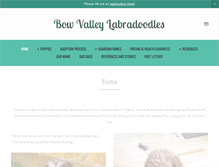 Tablet Screenshot of bowvalleylabradoodles.com